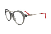 Cargar imagen en el visor de la galería, Wilfrid 02 Ir Grey &amp; Red Cut-Out Acetate Eyeglasses | Karavan Side
