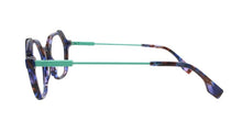 Charger l'image dans la galerie, Wilfrid 03 Bb Navy Hexagonal Cut-Out Acetate Eyeglasses | Karavan Side2
