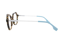 Charger l'image dans la galerie, Wilfrid 03 Eb Tortoise &amp; Blue Hexagonal Eyeglasses | Karavan Side2
