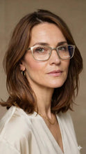 Lade das Bild in den Galerie-Viewer, Alps AF2 – Brille von David Green Eyewear-Silber · Satinierter chirurgischer Edelstahl · Rechteckig
