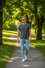 Load image into Gallery viewer, young man in park wearing ENERGY monkeyglasses sunglasses Aviators
