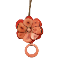 Charger l'image dans la galerie, Flor C.2203 | Eyeglass Holder Necklace | Orange Tagua
