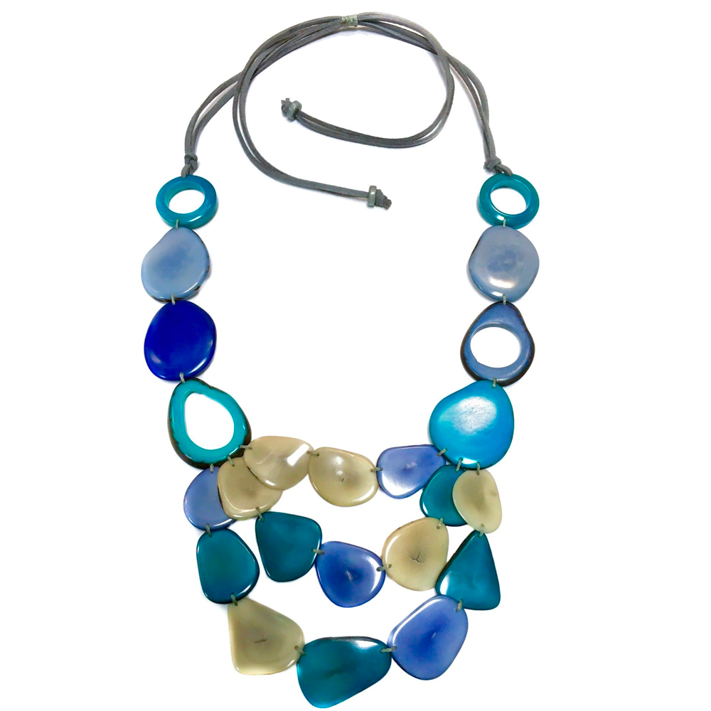 Vi Mingle blue mix - Necklace Eyelgasses holder in USA - cavaaller-Itwillbefine