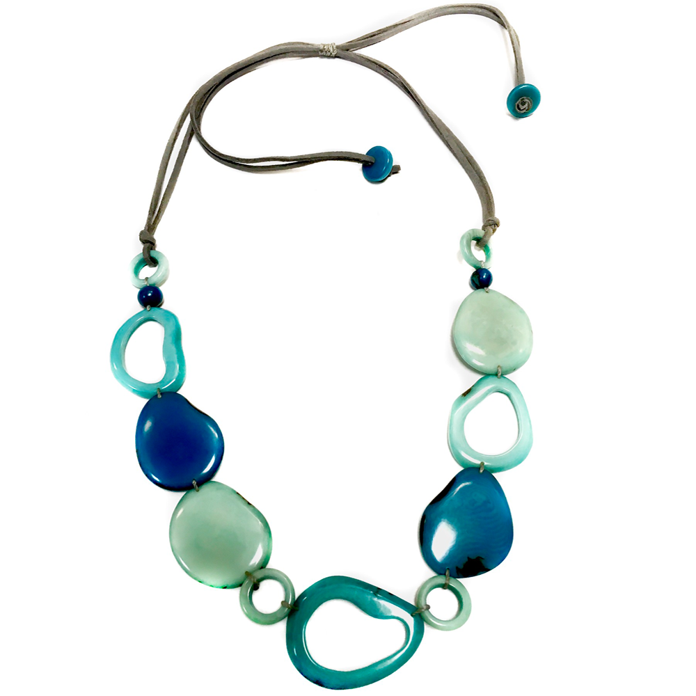 Vi Pebbles turquoise - Necklace Eyewear holder in USA - cavaaller-Itwillbefine