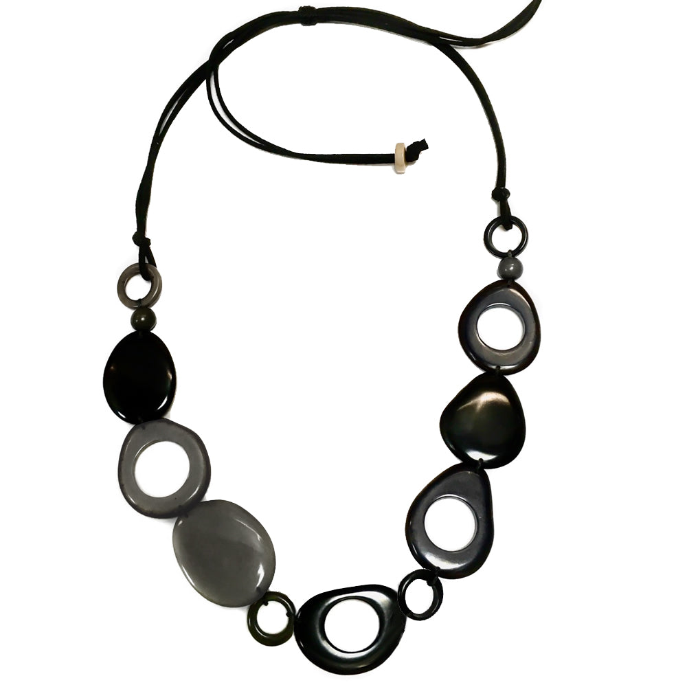 Vi Pebbles black mix - Necklace Eyeglass holder in USA - cavaaller-Itwillbefine
